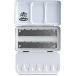 Caja metálica vacía para 6 medios godets Schmincke