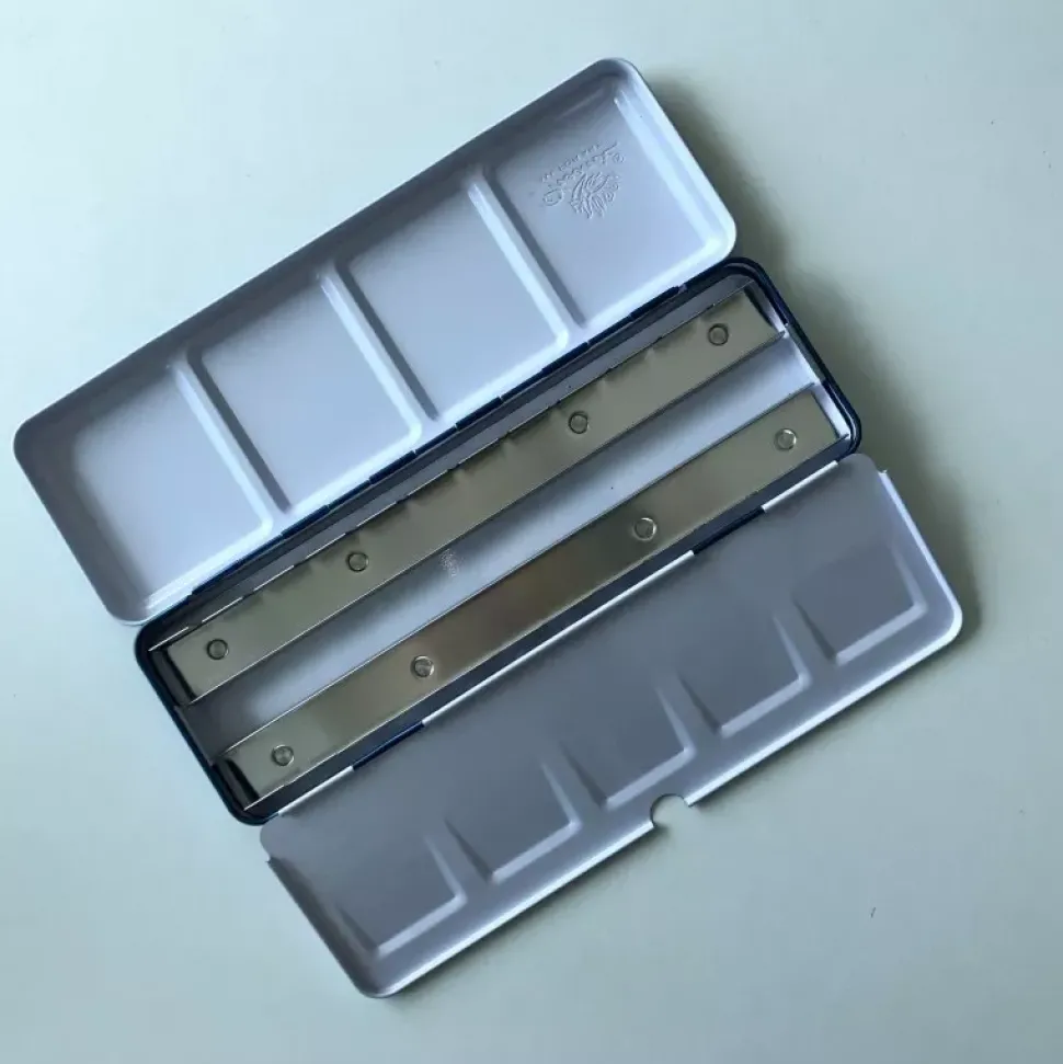 Caja Metálica Vacía para 24 Pastillas de Acuarela Phoenix