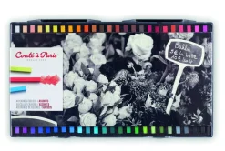 Caja plástico 48 pasteles blandos surtidos Conté à Paris