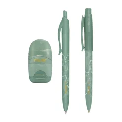 Caja regalo bolígrafo, portaminas y afilaborra verde Lava Capsule Milan