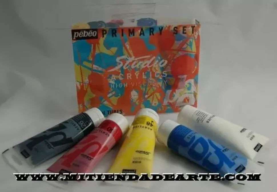 Caja surtida 5x100ml acrílico Studio