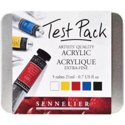 Caja Test Pack de 5 acrílicos Sennelier