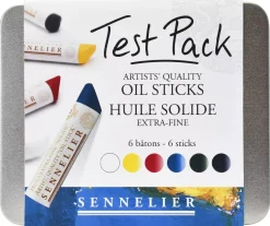 Caja Test Pack de 6 óleo en barra Sennelier