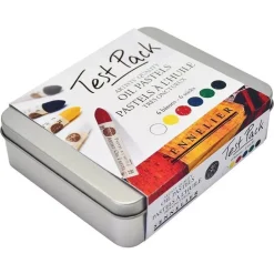 Caja Test Pack de 6 pasteles al óleo Sennelier