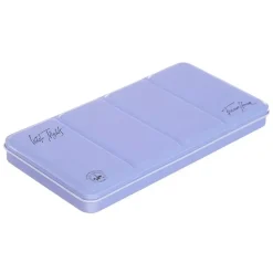 Caja vacía metálica 35 godets celeste White Nights