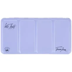 Caja vacía metálica 35 godets celeste White Nights