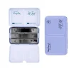 Caja vacía metálica 12 godets celeste White Nights