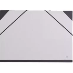 Carpeta de Dibujo Gris con Gomas Elásticas Clairefontaine 32x45cm