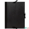 Carpeta negra con solapas y lazos Carchet