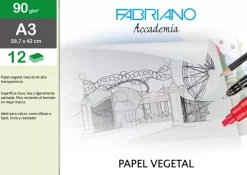 Carpeta papel vegetal Fabriano A3 90g/m²