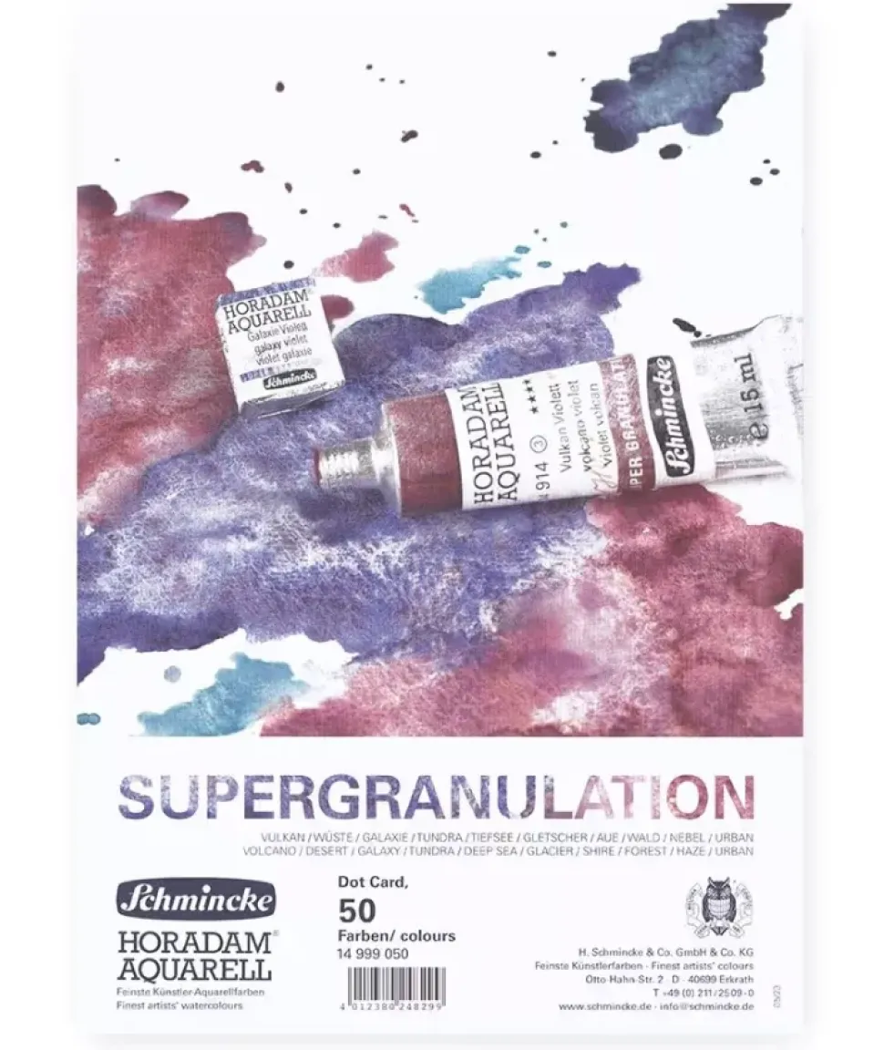 Carta de puntos 50 colores supergranulados Horadam Schmincke