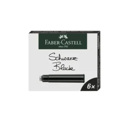 Cartuchos de repuesto tinta negra Faber-Castell