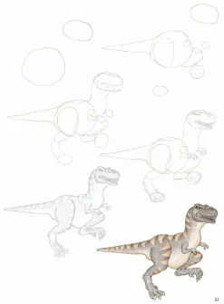 Cómo dibujar dinosaurios en sencillos pasos