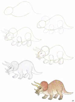 Cómo dibujar dinosaurios en sencillos pasos