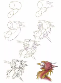 Cómo dibujar dragones en sencillos pasos