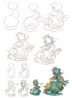 Cómo dibujar dragones en sencillos pasos