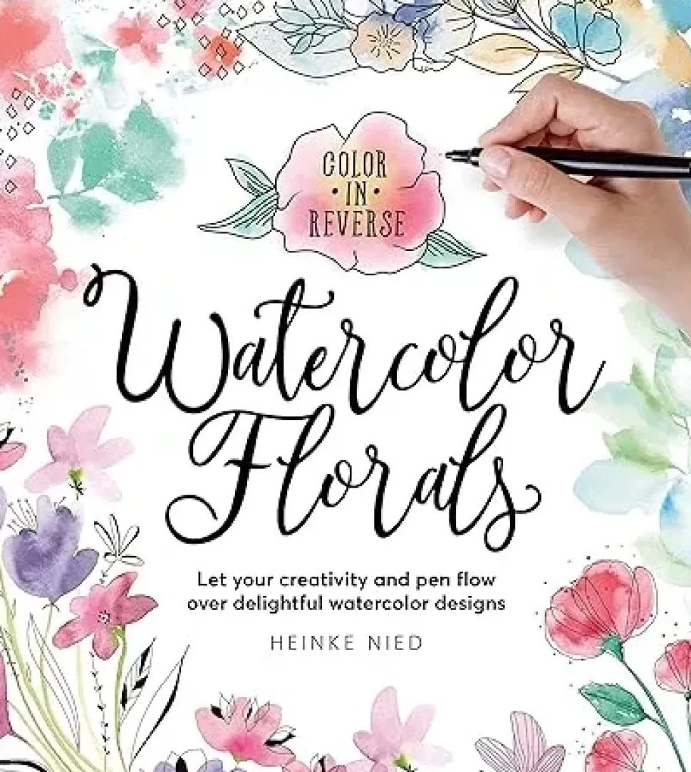 Color in Reverse Watercolor Florals