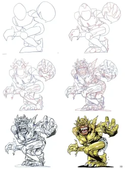 Como dibujar monstruos en sencillos pasos