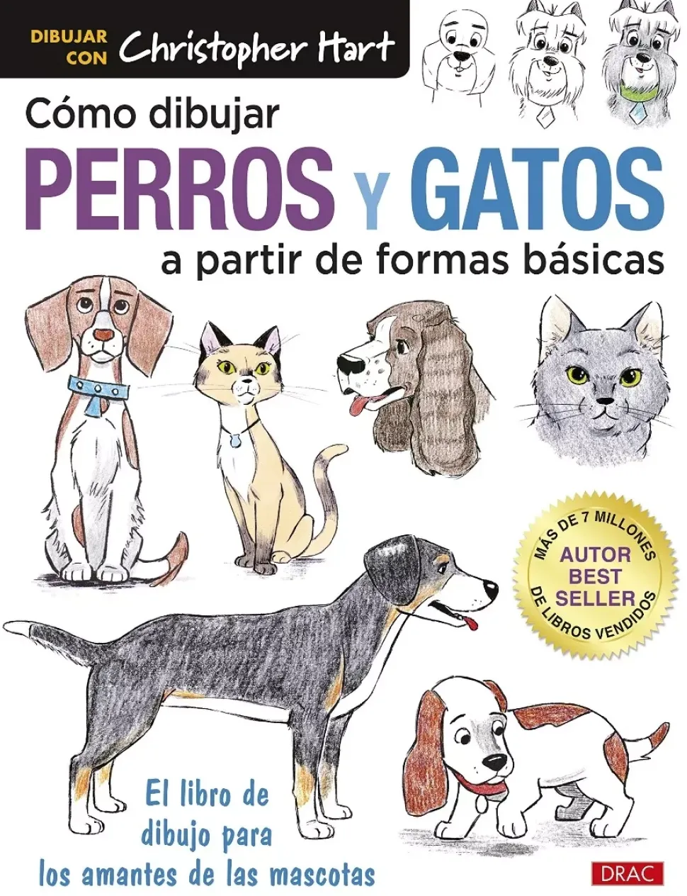Como dibujar perros y gatos a partir de formas básicas