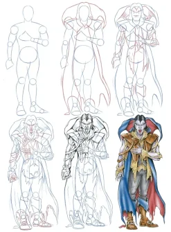 Como dibujar Vampiros en sencillos pasos