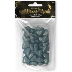 Corazones de lacre Azul Perlado Wax and Seals Stamperia