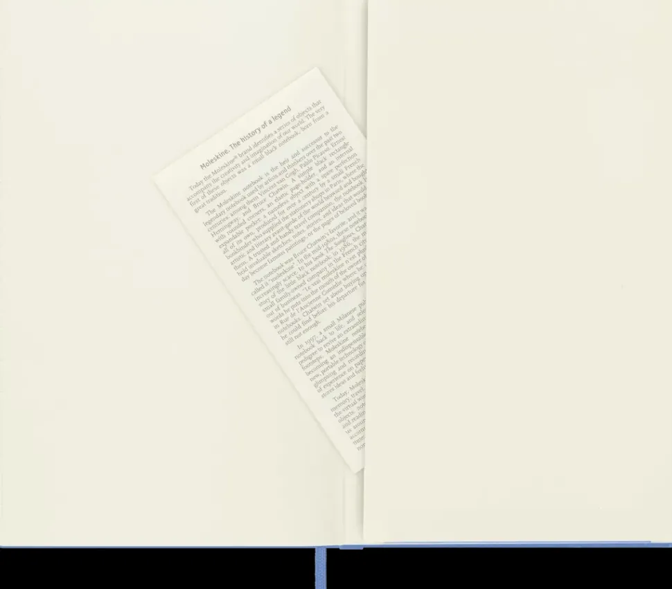 Cuaderno Azul Claro Rayas tapa dura Moleskine 13x21cm