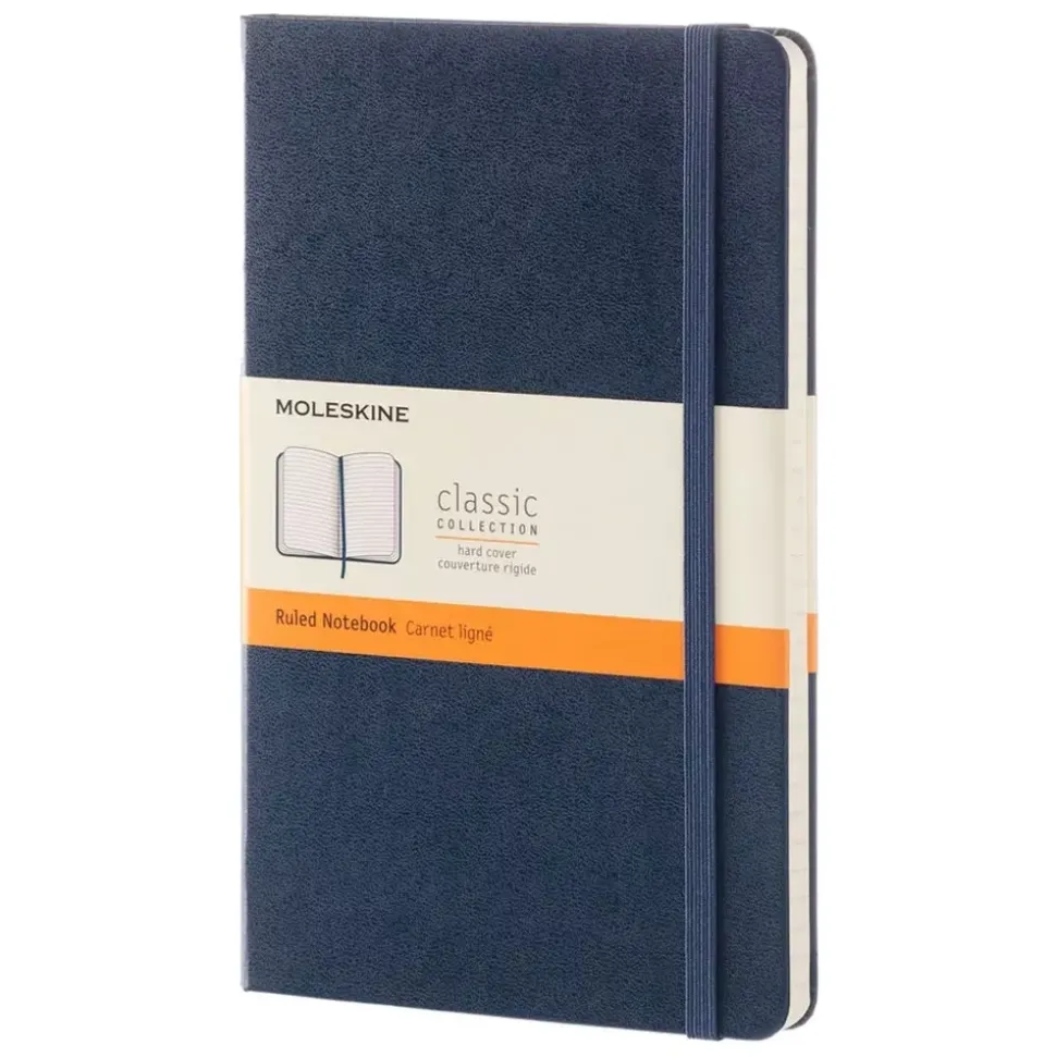Cuaderno Azul zafiro Clásico Tapa Dura Rayas 13x21cm Moleskine
