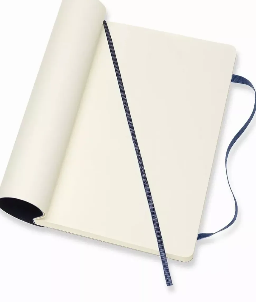Cuaderno Azul Zafiro Liso tapa blanda Moleskine 13x21cm