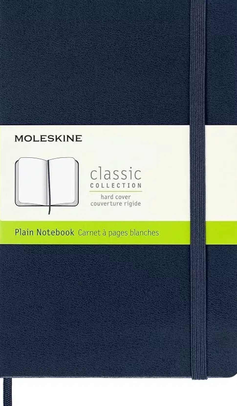 Cuaderno azul zafiro tapa dura liso Classic Moleskine 11x18cm