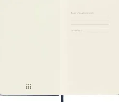 Cuaderno azul zafiro tapa dura cuadrícula Classic Moleskine 11x18cm