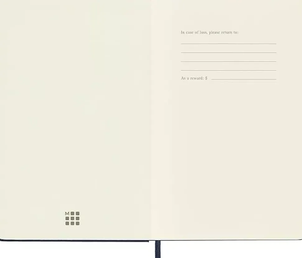 Cuaderno azul zafiro tapa dura cuadrícula Classic Moleskine 11x18cm
