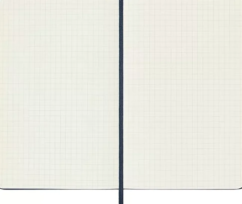 Cuaderno azul zafiro tapa dura cuadrícula Classic Moleskine 11x18cm