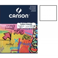 Cuaderno Bocetos Cahier à Dessin Blanco Canson 17x22cm 120g/m²