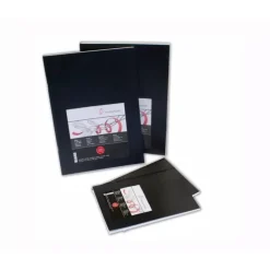 Cuaderno bocetos negro rugoso Hahnemühle 140gr/m2