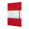 Cuaderno bocetos Rojo Liso tapa dura Moleskine A4