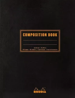 Cuaderno Composición Negro Rhodia B5