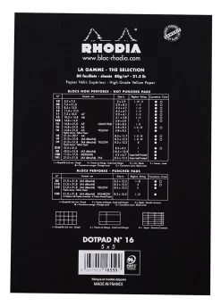 Cuaderno con puntos negro A5 Rhodia