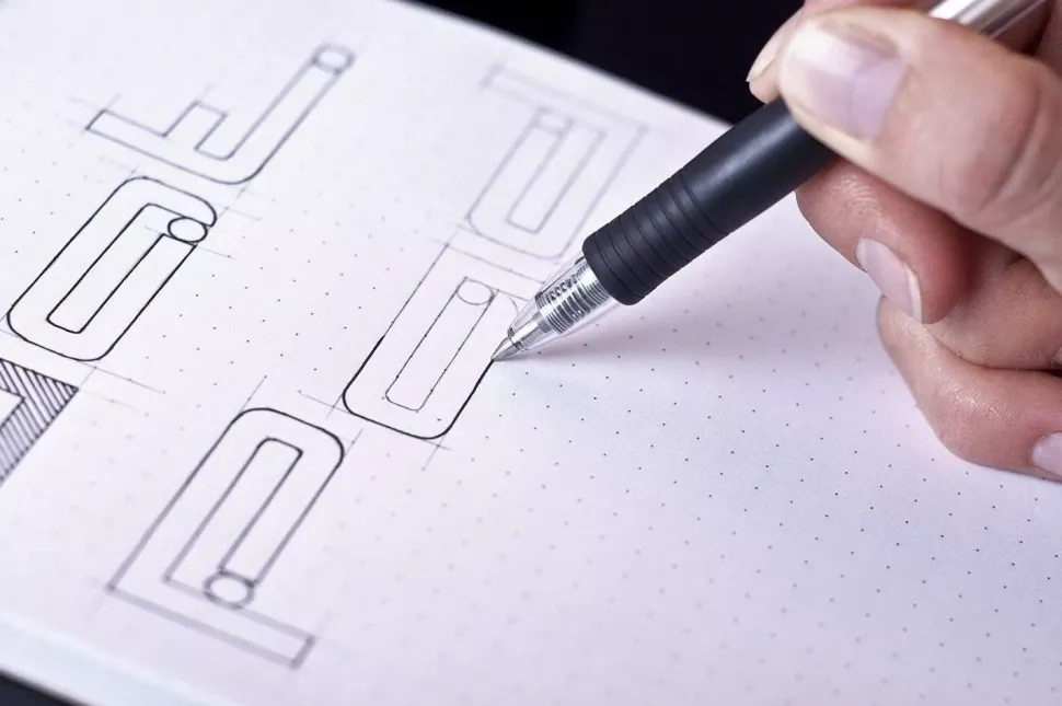 Cuaderno con puntos negro A3 Rhodia
