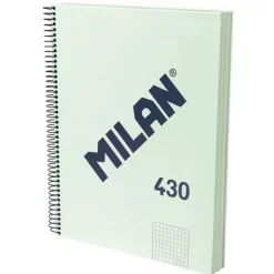 Cuaderno cuadriculado verde Serie 1918 Milan A5 95g/m²
