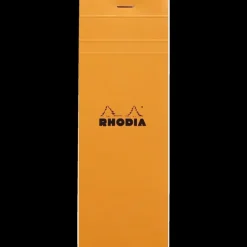 Cuaderno cuadros naranja Rhodia 7,4x21cm
