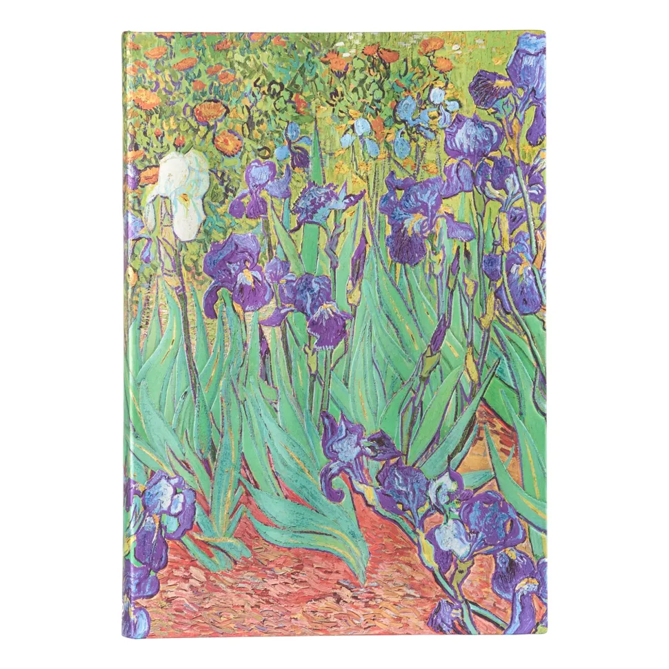 Cuaderno de dibujo liso Lirios de Van Gogh Paperblanks 20,5x30cm 200g/m²