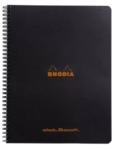 Cuaderno de espiral con puntos negro A4 Rhodia