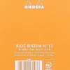 Cuaderno de espiral con puntos naranja 10,5x14,8cm Rhodia