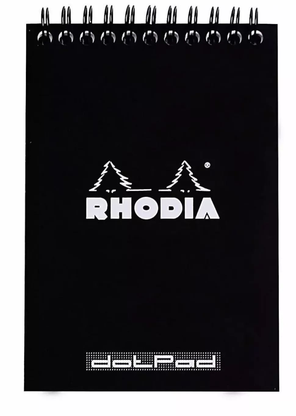Cuaderno de espiral con puntos negro 10,5x14,8cm Rhodia