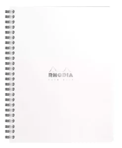 Cuaderno de espiral cuadrícula blanco Rhodia 16x21cm