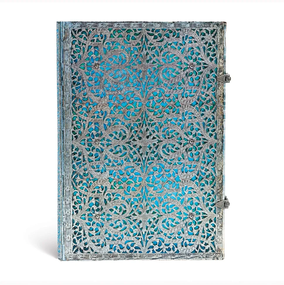 Cuaderno de tapa dura Grande liso Azul Maya Paperblanks 20,5x30cm 120g/m²
