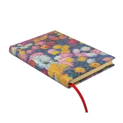 Cuaderno de tapa dura Midi punteado Crisantemos de Monet Paperblanks 13,5x21cm 120g/m²