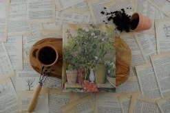 Cuaderno de tapa dura Midi liso Macetas de Terracota y Flores de Cezanne Paperblanks 12x18cm 120g/m²