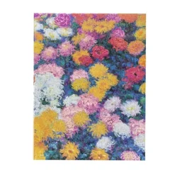 Cuaderno de tapa dura Midi liso Crisantemos de Monet Paperblanks 12x18cm 120g/m²