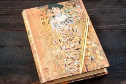 Cuaderno de tapa dura Midi rayado Centenario de Klimt, Retrato de Adele Paperblanks 12x18cm 120g/m²